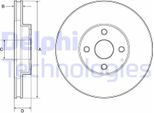 2X Disco Freno Delphi BG3780 Per Toyota Corolla (ZZE12_ NDE12_ ZDE12_) 49 4Mm