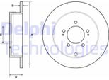 2X Disco Freno Delphi BG4161C Per Peugeot 4007 (Vu_ Vv_) 58 6Mm 302Mm