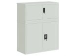 Syfax™ Armadio Classificatore Grigio Chiaro 90X40X110 Cm In Acciaio