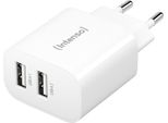 Intenso Power Adapter 2X USB-A 24W White