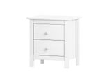 Idea Comodino Torino - Bianco 2 Cassetti