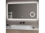 S'afielina Specchio Da Bagno A Led Specchio Da Bagno Con Illuminazione Specchio Da Parete Con Interruttore A Sfioramento, Ingrandimento 3X, Risparmio Energetico, IP44, 60X120 Cm