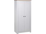 Syfax™ Armadio Bianco 80X50X171,5 Cm Legno Massello Pino Panama Range