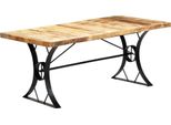 Tavolo Da Pranzo The Living Store 180×90×76 Cm In Legno Massiccio Di Mango
