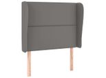 Syfax™ Testiera Ad Orecchio Grigio 103X23X118/128Cm In Pelle Finta
