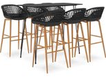 The Living Store Set Da Bar 7 Pezzi Set Bar Nero