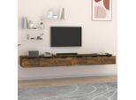 Syfax™ Mobili A Muro 2 Pz Rovere Fumo 102X30X20Cm In Legno Multistrato