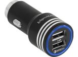 Kruger&Matz KM0212 Caricabatterie Da Auto 2 X Usb 4800 Mah, Carica Rapida 3.0
