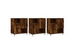 Syfax™ Credenze 3 Pz Rovere Fumo In Legno Multistrato