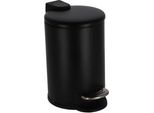 Daily Home Cestino A Pedale 3 L Nero | 2 Pezzi