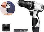Trapano Avvitatore A Batteria, Tensione 12 V, Coppia Massima 45 Nm, Gamma Di Velocità 0-400 Giri/Min, Batteria Agli Ioni Di Litio 1300 Mah, Design Ergonomico