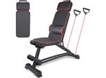 Panca Pesi Multifunzionale, Schienale Regolabile, Design Ergonomico, Nero
