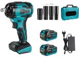Avvitatore A Percussione, Coppia 1000 N.M, Motore Brushless, Con 2 Batterie