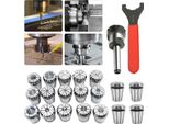 Set Kollet, MT2 ER32 M10, Dimensione: 121 Cm, Campo Di Serraggio: 1-20 Mm, Quantità: 19 Pezzi, Lunghezza Chiave Di Serraggio: 250 Mm