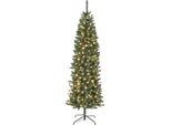 Albero Di Natale, Regolazione Intensità Led A Due Colori, Supporto In Metallo, 7,5 Piedi - 230 Cm