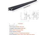 Guida Lineare, Estrusione Di Alluminio, Compatibilità Versatile, 5 Pezzi Da 1200 Mm