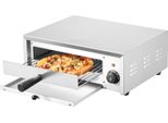 Forno Elettrico Per Pizza, Potenza Assorbita 1500 W, Struttura In Acciaio Inossidabile, Capacità 12 Pollici, Intervallo Di Temperatura Da 122 A 662 °F, Tubi Riscaldanti Superiori E Inferiori