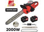 Motosega A Batteria, 16 Pollici, Con 2 Batterie
