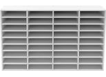 Cartella Portadocumenti Da Scrivania, 36 Scomparti, Struttura Resistente In Pvc, Bianco