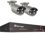 Sistema Di Sicurezza Cctv, Risoluzione 4MP, Audio Bidirezionale, Nvr 8CH 2 Telecamere-B, 1T-A, Spina Ue-E
