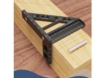 Righello Di Calibrazione Crossline, Linea Verticale, Angolo Di 45°, Strumento Di Misura Destro, Lega Di Alluminio, Tracciatore, Lavorazione Del Legno, Misurazione, Accessori Per Carpentieri