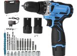 Trapano Avvitatore A Batteria, Set Da 29 Pezzi, 18+1 Livelli Di Coppia, 2 Batterie, Ue