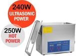 Pulitore A Ultrasuoni, Capacità 6 Litri, Potenza Ultrasonica 240 W, Pulitore A Ultrasuoni 6 Litri, Ue