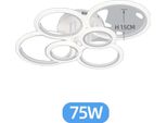 Plafone, Dimmerabile, Design Moderno, 6 Luci, App Con Rc Dimmerabile
