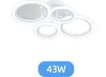 Lampada Da Soffitto, Dimmerabile, Con Telecomando, Bianco, App Con Rc Dimmerabile
