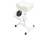 Sgabello Per Pedicure, Regolabile In Altezza, Materiale Resistente, Bianco