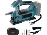 Pompa Elettrica Senza Fili, Gonfiaggio Rapido, Funzione Luce Led, 1 Batteria, Ue