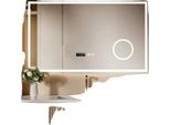 Specchio Da Bagno, Illuminazione Led Dimmerabile, Funzione Antiappannamento, Metallo