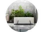 Specchio Da Bagno, Illuminazione A Led, Comando Touch, Bianco