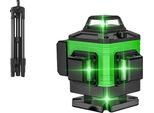 Livella Laser, Funzione Di Autolivellamento, Proiezione Di Linee 3 X 360, Scatola In Plastica 16Line + Con Treppiede