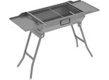 Barbecue A Carbonella, Robusto Acciaio Inossidabile, 60 X 40 X 30 Cm, 2 Kg, Superficie Di Cottura Versatile, Facile Da Montare