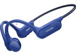 Cuffie A Conduzione Ossea, Impermeabili, Bluetooth Wireless, Blu