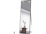 Specchio A Figura Intera, Design Elegante, Vetro Infrangibile, Nero 162X53 Cm