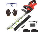 Tagliasiepi A Batteria, 2000 Giri/Min, Incluse 2 Batterie, Rosso (2 Batterie)