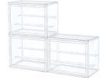 Contenitori Di Stoccaggio, Impilabili, Design Ecologico, 3 Pezzi