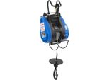 Verricello Elettrico, 230 V, Potenza 1500 W, Lunghezza Cavo In Acciaio 30 M, Portata 250 Kg, Telecomando Senza Fili