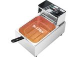 Friggitrice, Capacità 6 Litri, Regolazione Della Temperatura Regolabile, Bianco