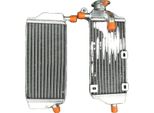Radiatore In Alluminio, Compatibile Con Yamaha WR250F, Compatibile Con YZ250FX, Maggiore Capacità Di Raffreddamento, Struttura Robusta, Superficie Lucidata A Specchio