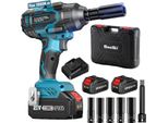 Avvitatore A Percussione, Coppia Massima 1000 Nm, Velocità Fino A 2400 Giri/Min, Capacità Della Batteria 2 X 4000 Mah, Motore Brushless,