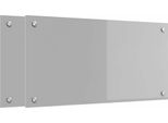 Vidaxl Alzatina Da Cucina 2 Pezzi Grigio Chiaro 80 X 40 Cm Vetro Temperato