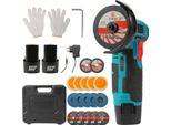 Smerigliatrice Angolare - Mini 12 V - 19500 Giri/Min - Senza Fili Ricaricabile - 2 Batterie Incluse - Ioni Di Litio - Braun