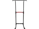 Power Tower Dip Station - MK-4001H - Indipendente - Regolabile In Altezza - Carico Massimo 150 Kg - Trazioni/Dip - Telaio In Acciaio - Allenamento A Casa - Nero
