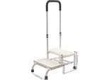Scala A Pioli, Corrimano Regolabile, Portata 135 Kg, Bianco