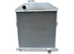 Radiatore In Alluminio, Altezza 19-1/8" X Larghezza 19-1/2"" X Spessore 2"", Altezza 26-1/2"" X Larghezza 23-3/4"" X Spessore 3-1/8"", Attacco Superiore 1-1/2"", Uscita Inferiore 1-3/4"", Compatibilità Ford/Mercury 1942-1948"