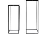 Portavasi, Struttura In Metallo, Design Moderno, Nero