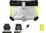 Bauletto Posteriore Per Moto, Impermeabile, Ampio Spazio Di Stivaggio, 55 L X Argento